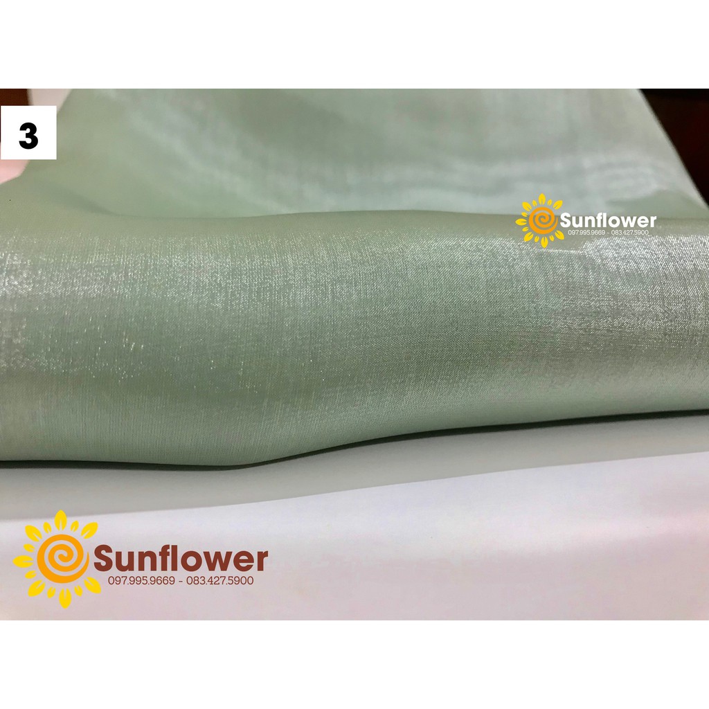 Voan organza tơ óng khổ 1,5m