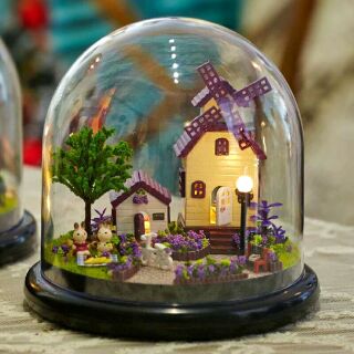 Mô hình nhà gỗ búp bê dollhouse DIY - B019 Provence