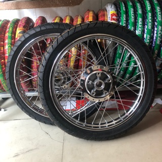Bánh căm đùm crom, niềng Siam Goshi Ex 150