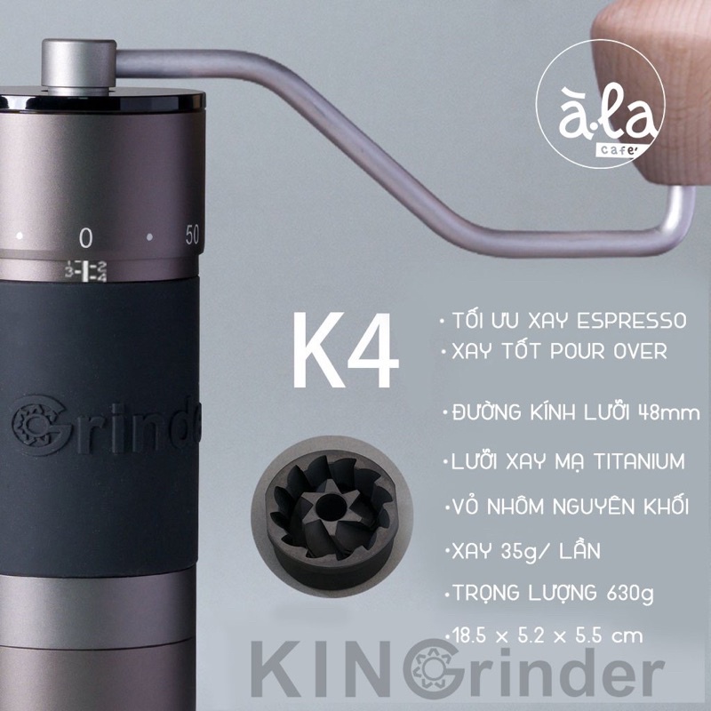 Cối xay tay KINGrinder K4