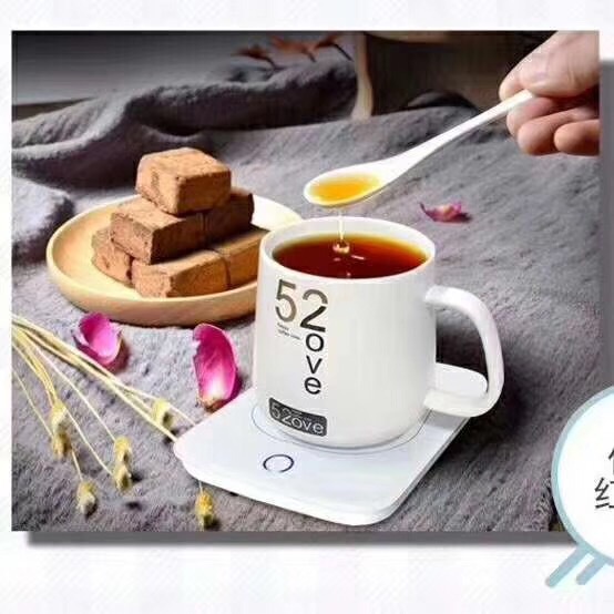 Đế hâm nóng giữ nhiệt đồ uống trà cà phê sữa ( kèm theo cả bộ cốc và thìa )