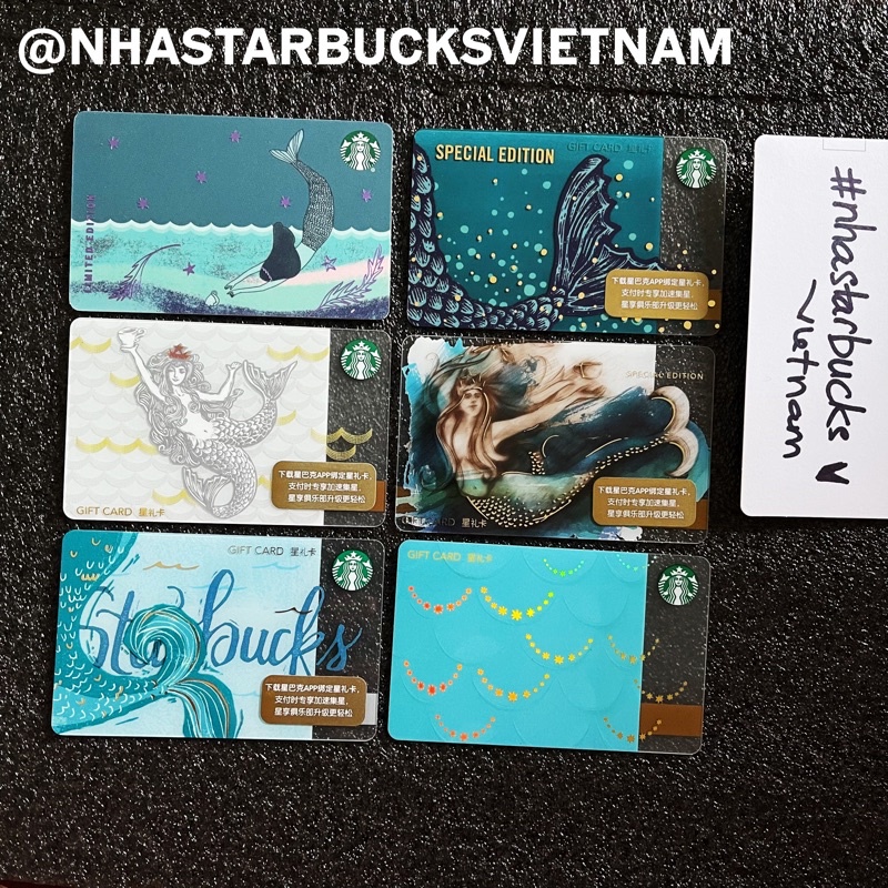 THẺ STARBUCKS China các Phiên Bản Siren