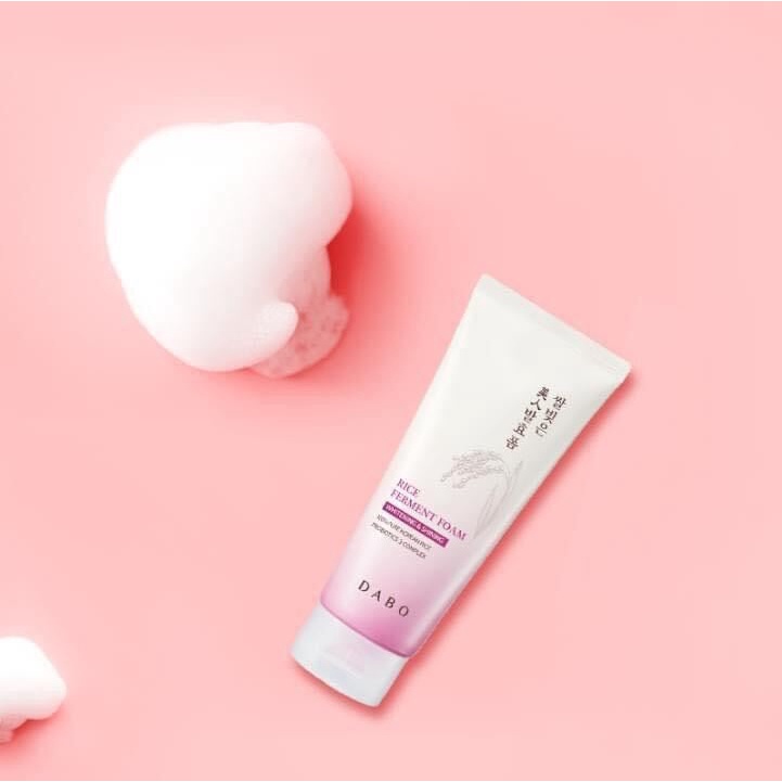 Combo 2 Hộp Sữa rửa mặt dành cho da khô, da thâm mụn từ tinh chất gạo hàn quốc Dabo Ferment Foam Hàn quốc 180ml / Hộp