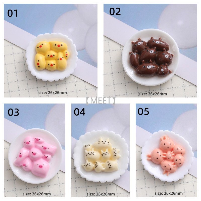 1 Dĩa Trưng Bày Bánh Xếp DIY Bằng Nhựa Resin Độc Đáo