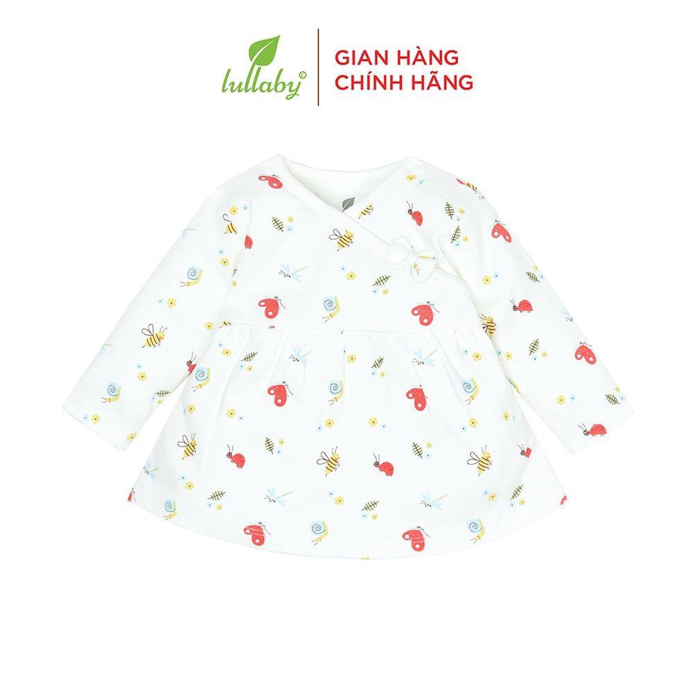 LULLABY Áo bé gái chữ A cổ tim NH675P