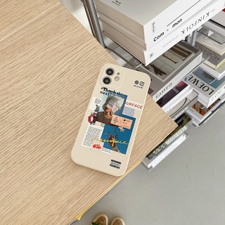 Ốp lưng iphone cạnh vuông Sunface dành cho iPhone 6 đến 13promax e74