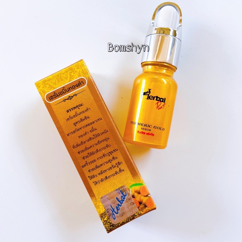 Serum thâm mụn trắng da turmeric gold thái lan 10ml