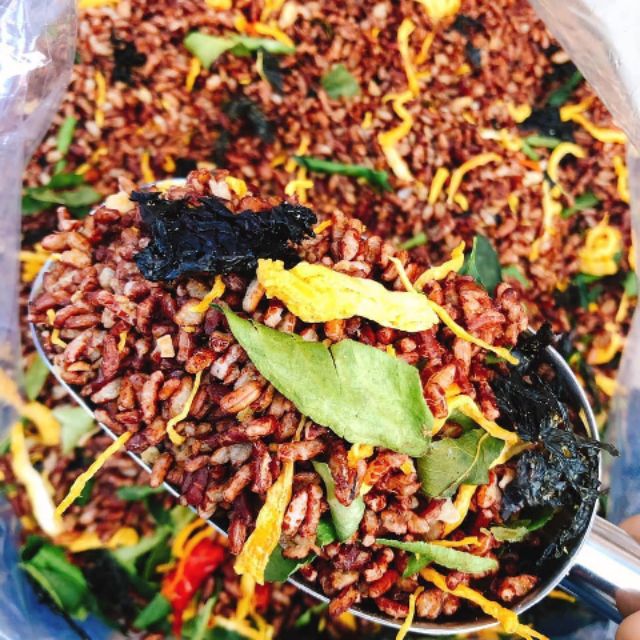 1kg Gạo Lứt Rong Biển Lắc Khô Gà lá chanh