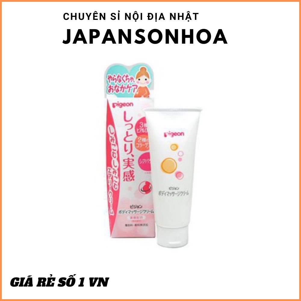 Kem chống rạn cho bà bầu Pigeon 110gCHÍNH HÃNG Giúp bổ sung các collagen đã bị đứt gãy tại vùng da bị rạn.