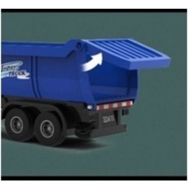 Mô hình xe đầu kéo kéo mooc ben 1:36