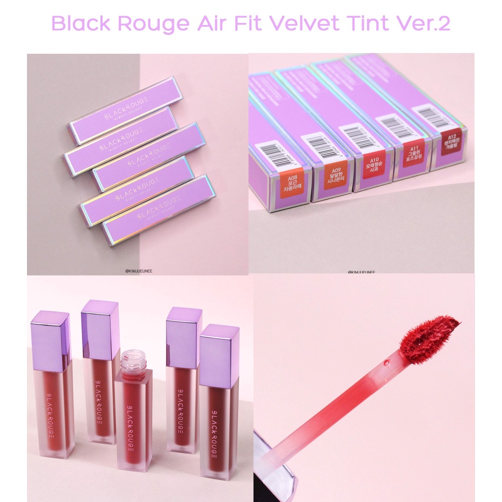 Son Kem Black Rouge Air Fit Velvet Tint Ver 4 , 5, 6