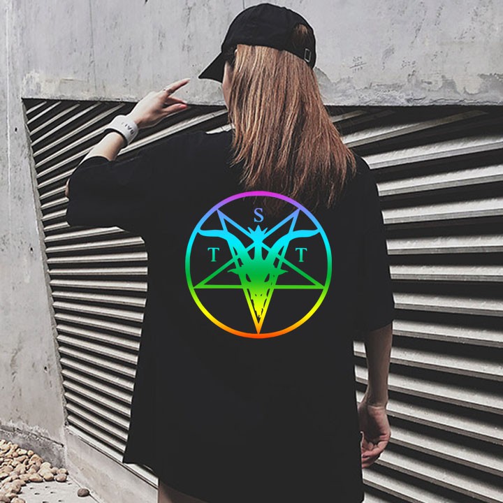 ÁO THUN PHẢN QUANG 7 MÀU TAY LỠ SATAN NAM NỮ