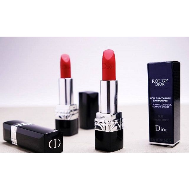 [Hàng Hot_Auth] Son thỏi Dior Rouge Velvet 999 minisize FULLBOX - ảnh thật tại store