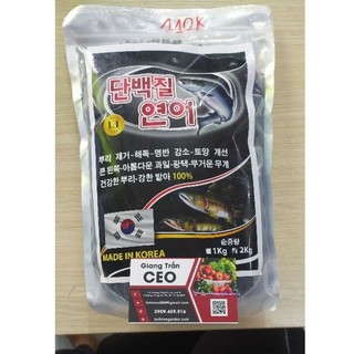 2kg-phân bón hữu cơ đạm cá hồi 65% hàn quốc-110k