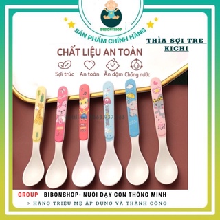 Thìa ăn dặm sợi tre Kichi kute cho bé