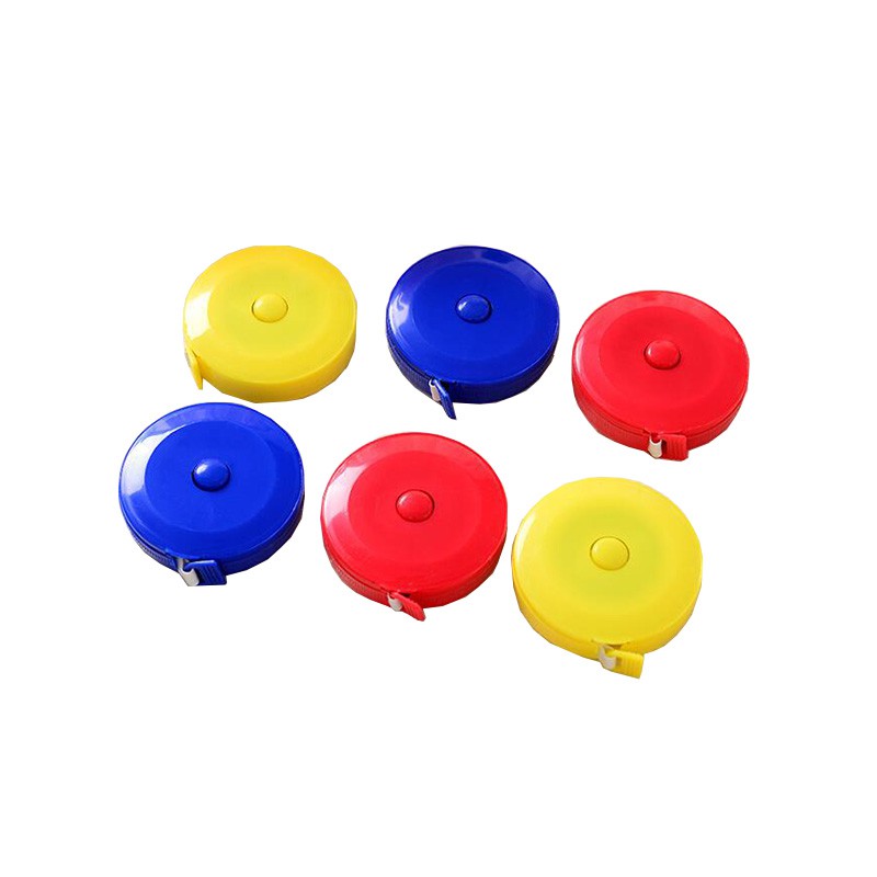 Thước Dây Bằng Nhựa Mềm Mini Dài 1.5m Có Thể Thu Gọn Tự Động Đa Năng
