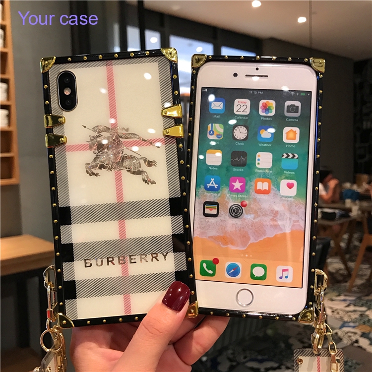 Ốp Điện Thoại Dáng Vuông Hình Nhãn Hiệu Sang Chảnh Cho Samsung a91 s10 lite a81 a71 a51 a70s iphone 6s plus