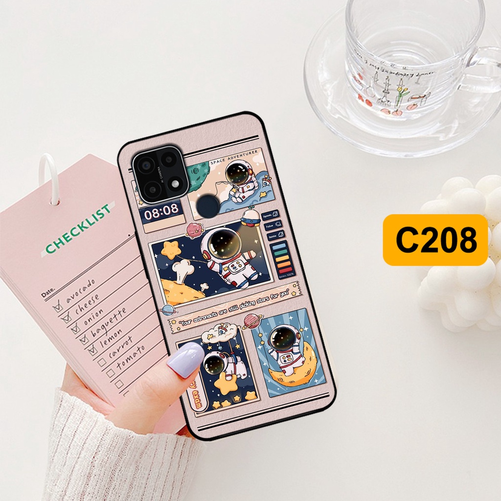 Ốp lưng Oppo A15 - Oppo A15s hình gấu, vũ trụ ngân hà chibi. ốp chống sốc bền đẹp