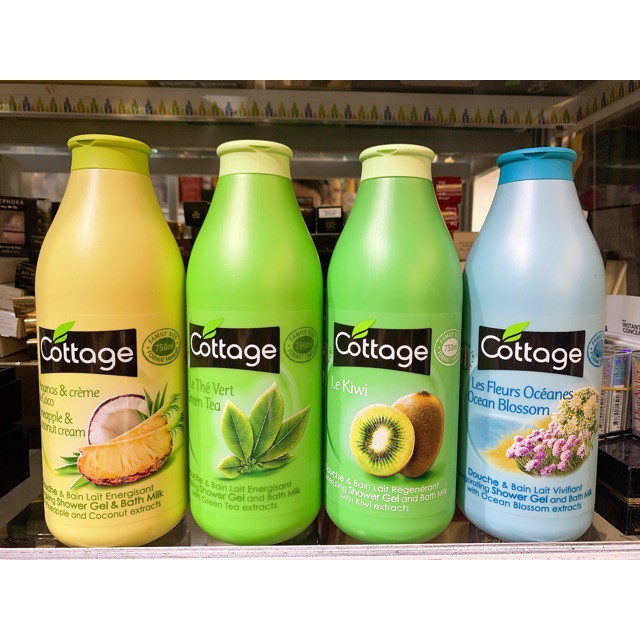 Sữa tắm, Sữa tắm Pháp, hàng chính hãng Cottage, hương thơm tự nhiên, làm ẩm da, làm mềm da, 13 mùi hương, lọ 750ml | BigBuy360 - bigbuy360.vn
