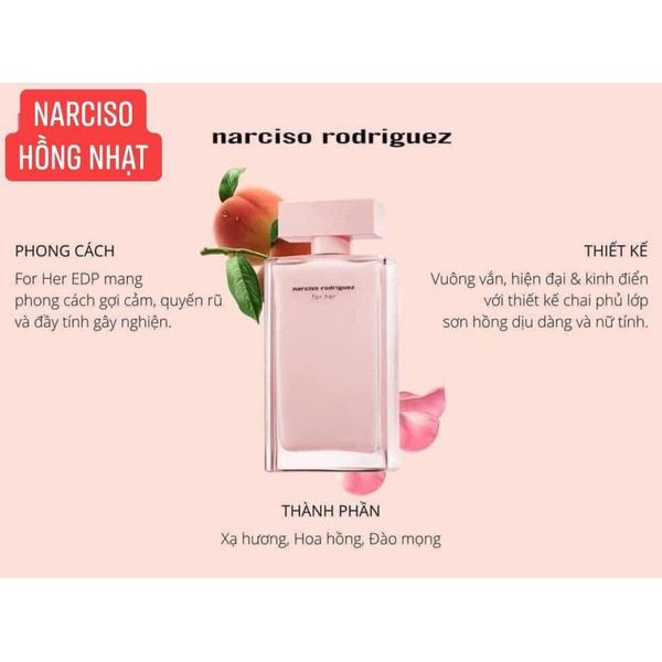 Nước hoa Narciso hồng, nước hoa quyến rũ cho nữ