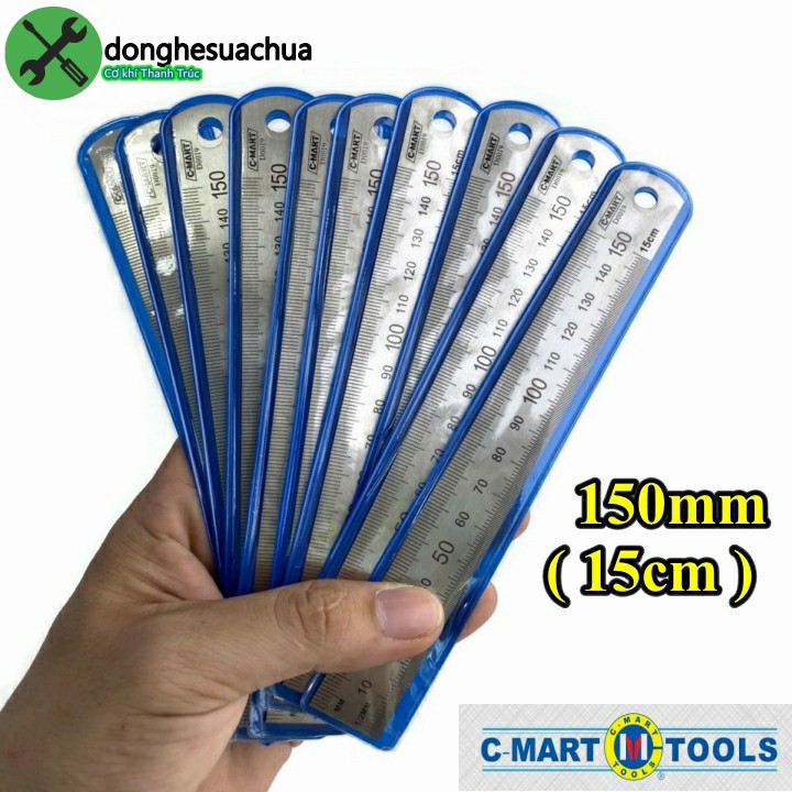 Combo 10 thước lá 150mm C-Mart D0019-150