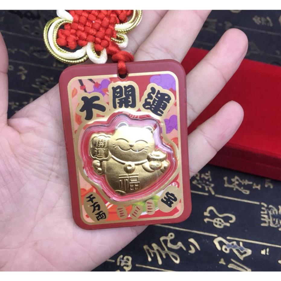 Bao Lì Xì Mèo Chiêu Tài Vàng 9999 May Mắn Tết, quà tặng tết sang chảnh