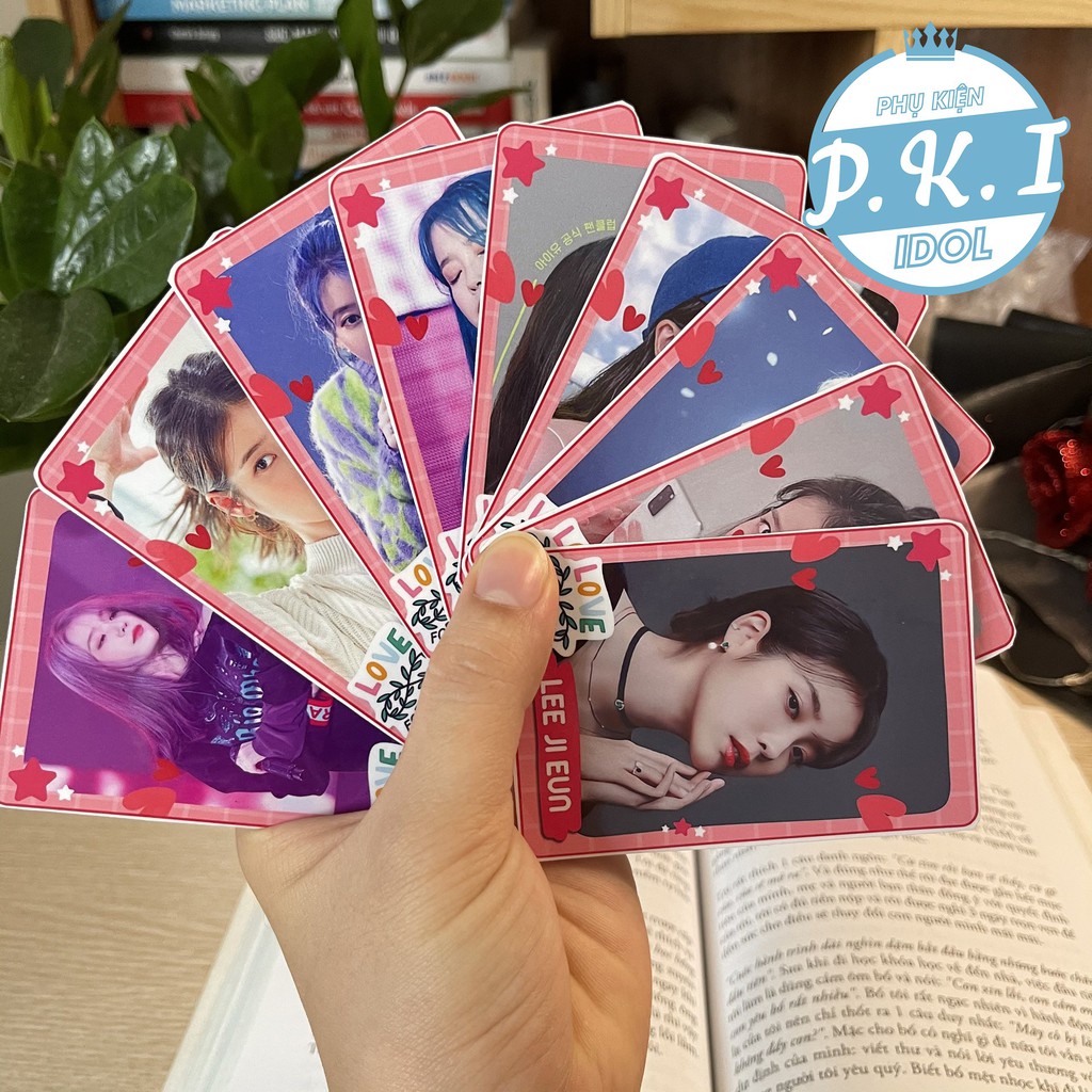 Bộ Card Cứng In Hình Leejiun – Em Gái Quốc Dân IU Bo Góc