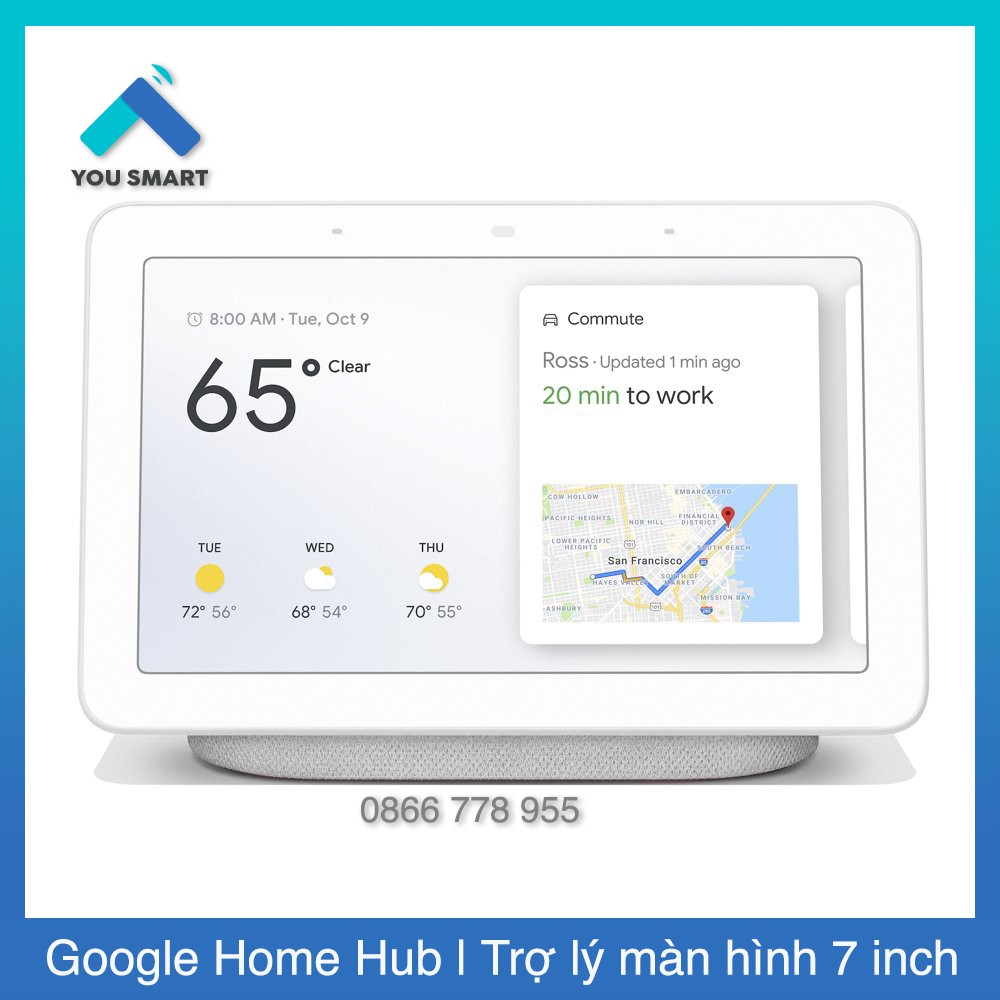 Google Home Hub (Google Nest Hub) - Loa thông minh trợ lý ảo Google Home Hub màn hình 7 inch