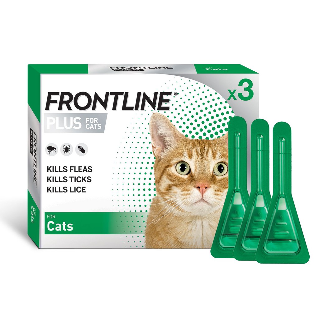 FRONTLINE PLUS CAT (1 tuýp) - Tuýp nhỏ gáy, loại bỏ bọ chét, rận, ve cho mèo.