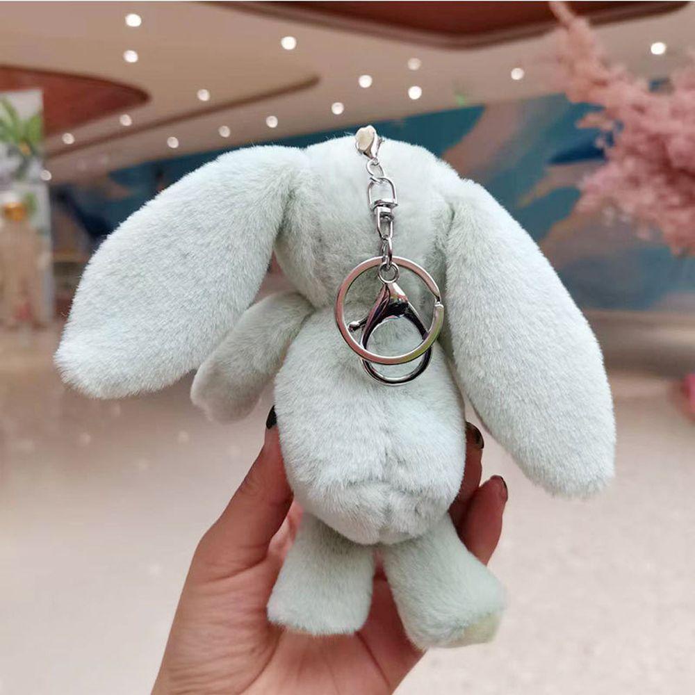 Móc Khóa Hình Thỏ Nhồi Bông Dễ Thương