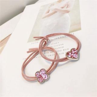Dây cột tóc màu hồng ngọt ngào