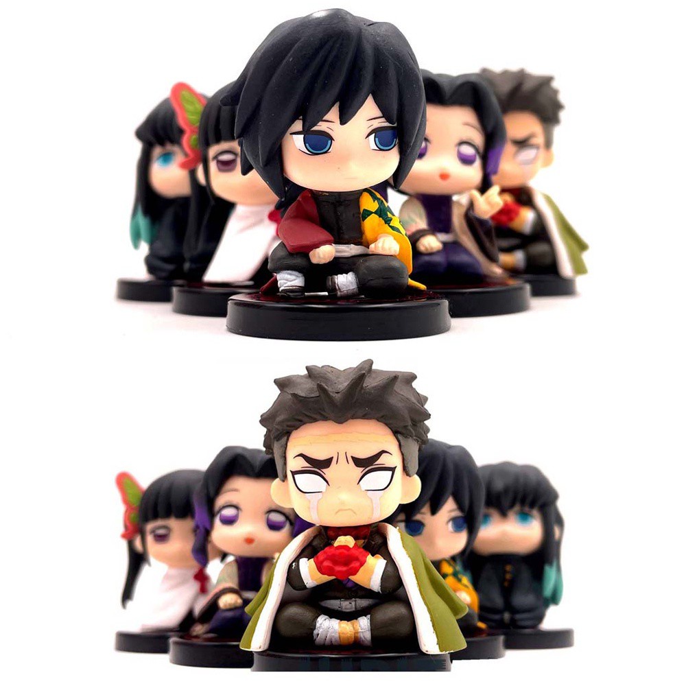 Set 5 Mô Hình Nhân Vật Tanjirou Demon Blade Kyoujurou Bằng Pvc