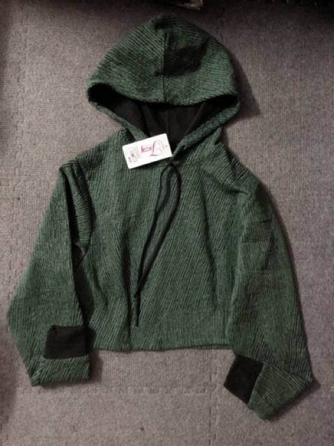 Áo croptop nỉ sọc Vân Jazzy (chất đẹp)