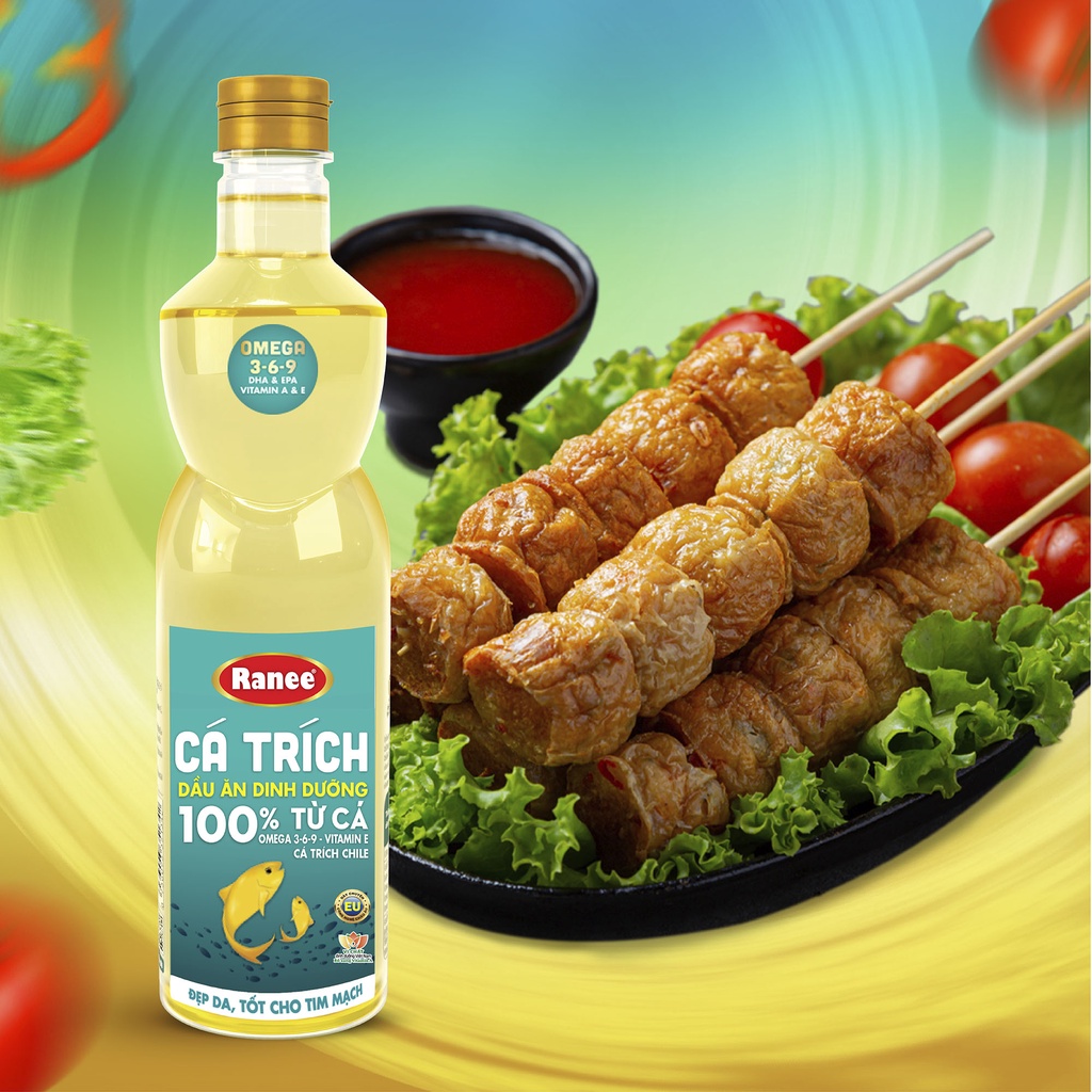 Dầu ăn Ranee CÁ TRÍCH 950ml