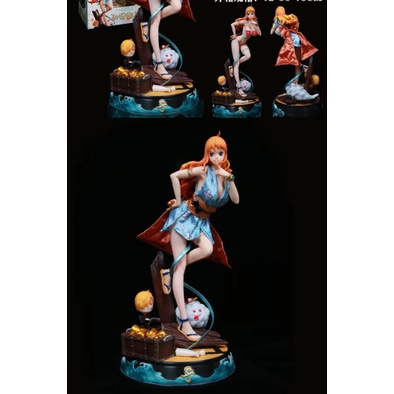 Mô hình Nami kimono Zeus + Sanji có thể tháo rời áo vải - one piece