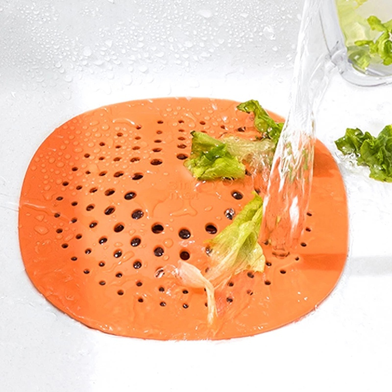 Silicone Nắp Đậy Cống Thoát Nước Bằng Silicon Hình Tròn Chống Nghẹt Cống Cho Nhà Bếp / Phòng Tắm