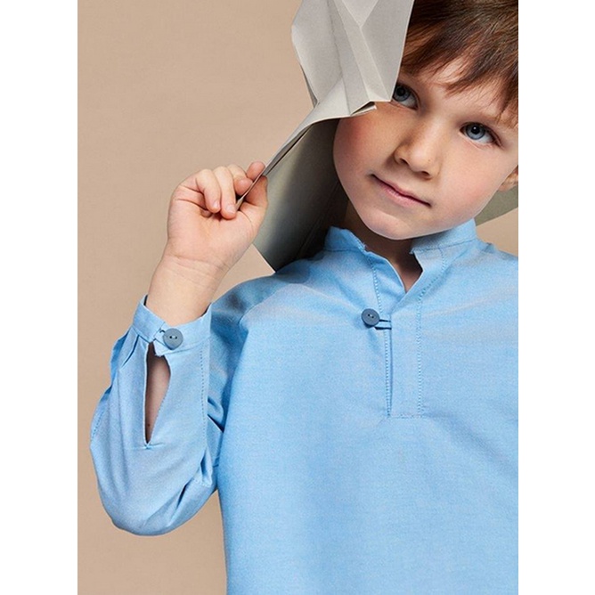 RẬP GIẤY - Sơmi raglan cổ trụ, tay may ly 30034 (rập đã cắt sẵn)