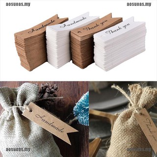 Set 100 thẻ tên bằng giấy phong cách Vintage độc đáo tiện dụng