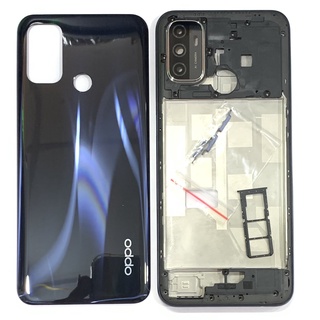 Vỏ bộ Oppo A53 full bộ (khung sườn + nút , khai sim , kính camera )