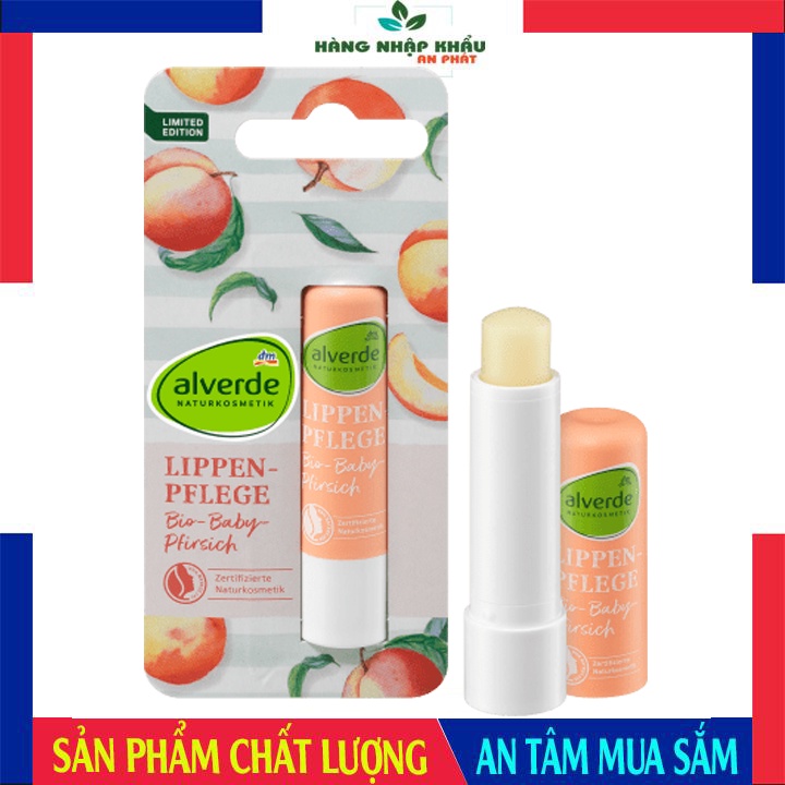 Son Dưỡng Môi hữu cơ đào Dưỡng Ẩm Chống Nứt Nẻ
