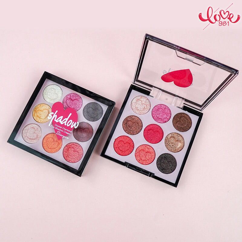 (hàng Mới Về) Bảng Phấn Mắt Chín Màu Lấp Lánh Trang Điểm Nổi Bật | BigBuy360 - bigbuy360.vn