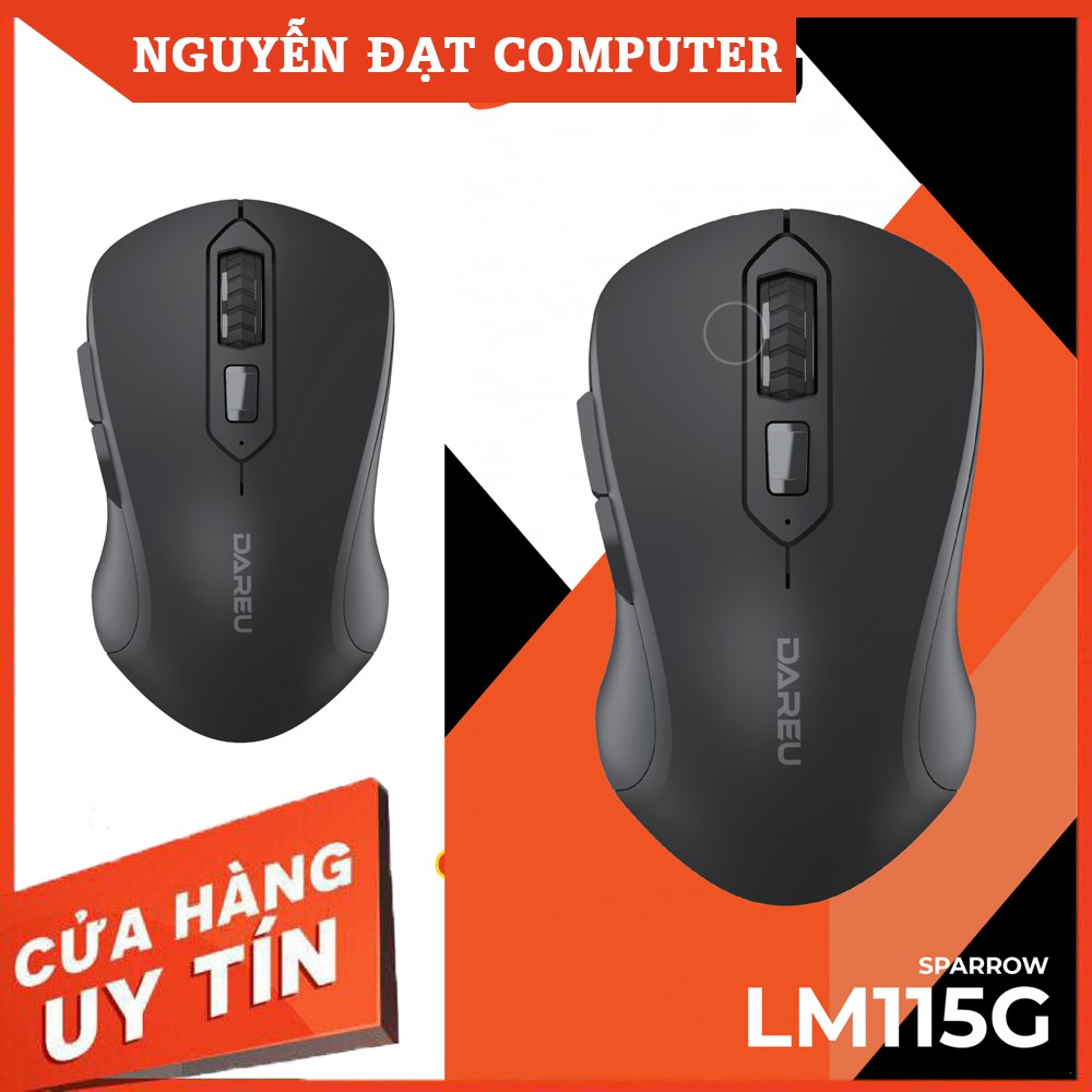 Chuột không dây giá rẻ DAREU LM115G Black/Pink - Phụ Kiện Máy Tính Chính Hãng,Bảo Hành 24 Tháng