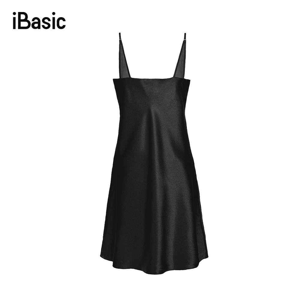 Đầm ngủ satin phối voan mềm mại iBasic SW026