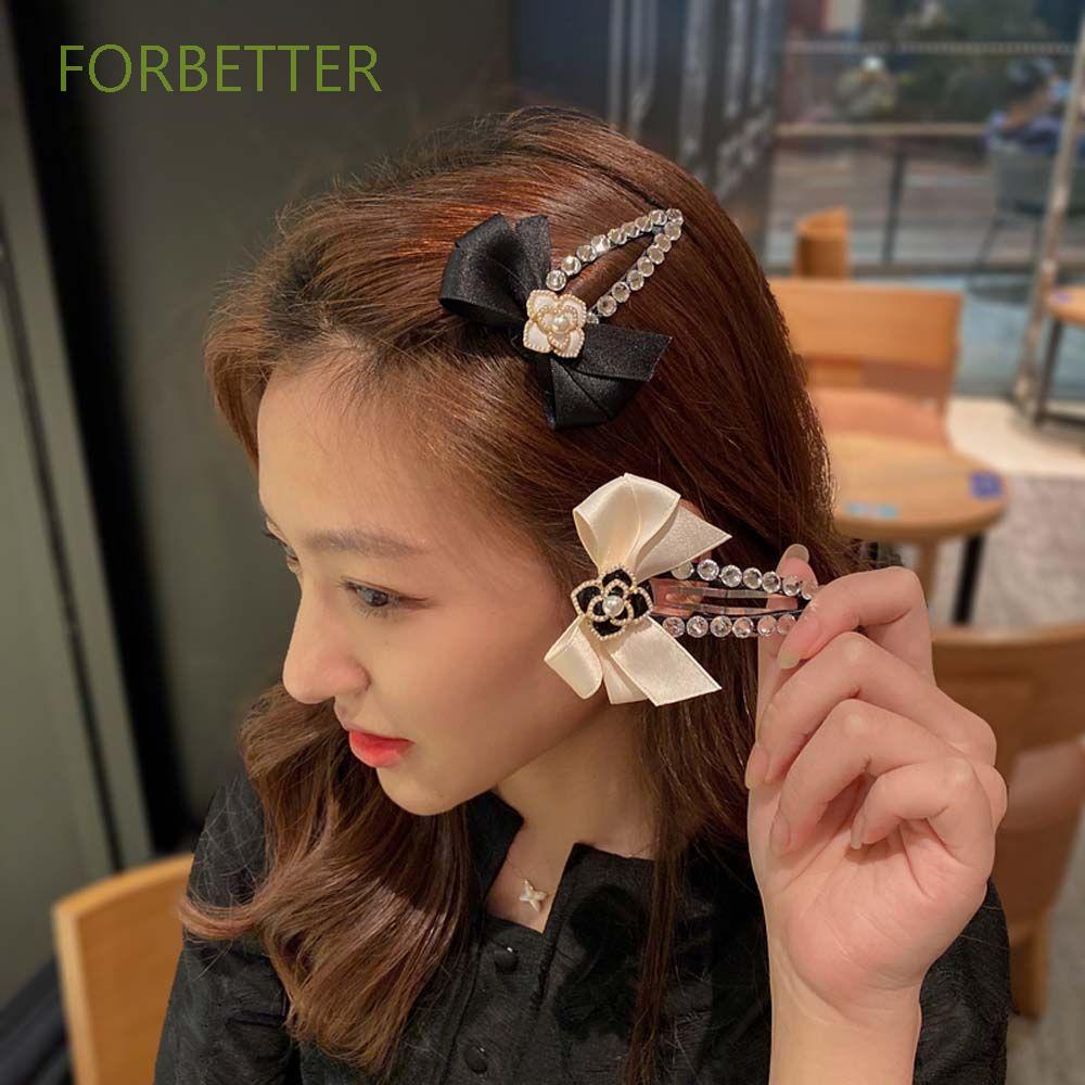 Kẹp tóc hình bông hoa đính ngọc trai giả phong cách Hàn Quốc thời trang thanh lịch cho nữ