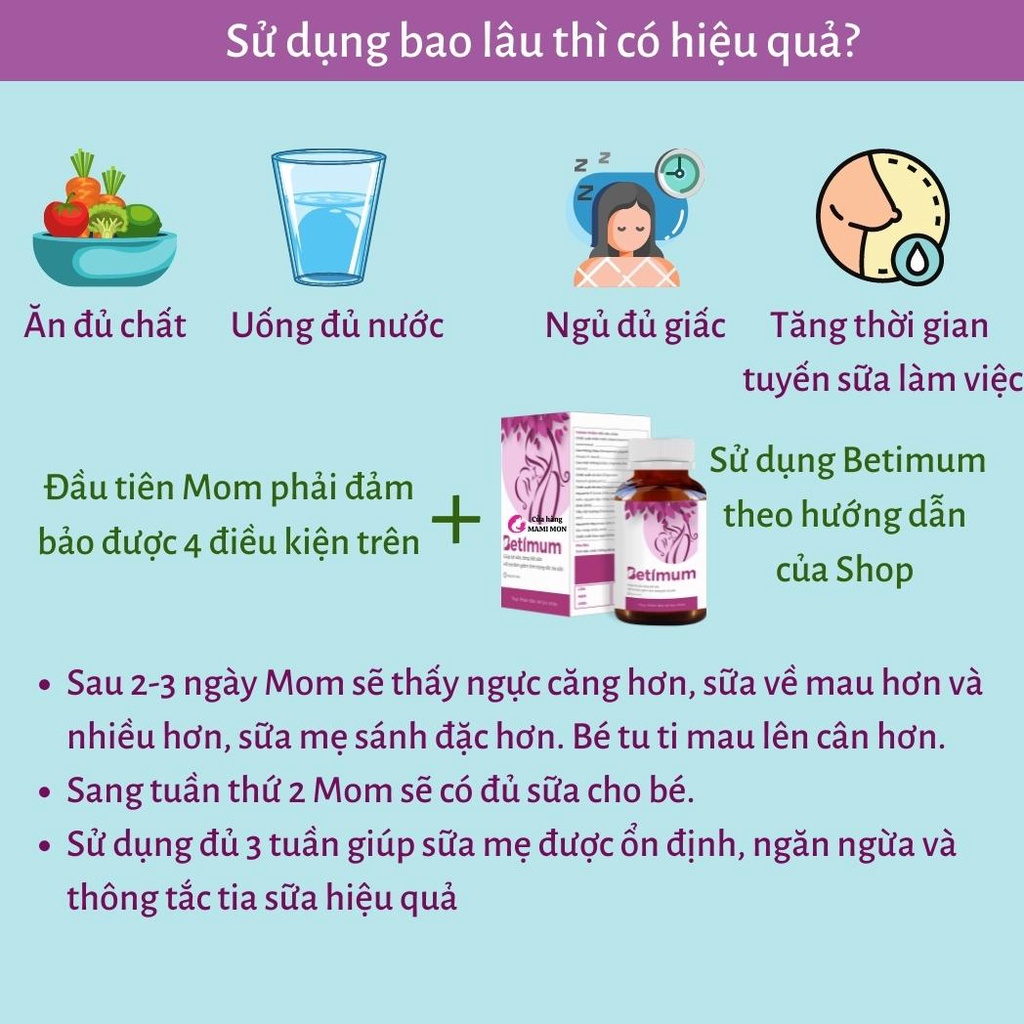 Lợi Sữa Betimum Shop Mami Mon Viên Uống Cốm Ngũ Cốc Lợi Sữa Cỏ Cà Ri Fenugreek