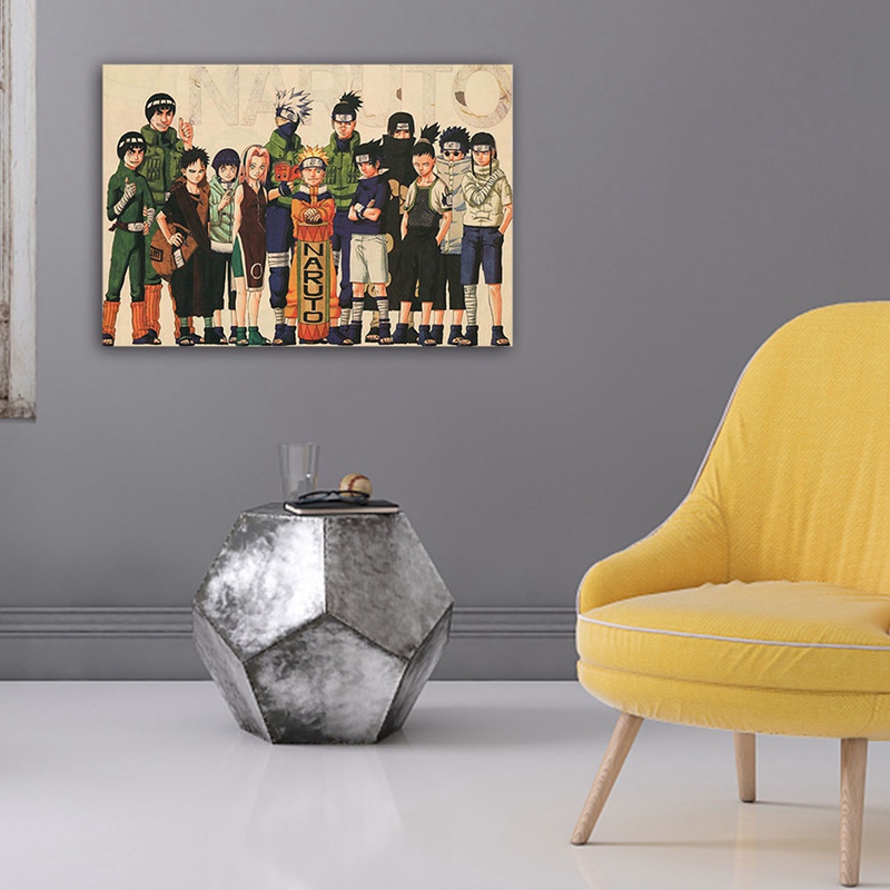 Poster phim hoạt hình Naruto chất lượng cao dùng trang trí quán cà phê