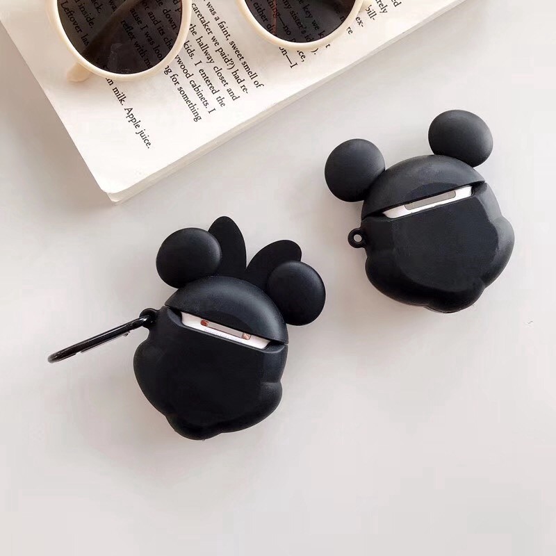 Case Silicon  Vỏ bao Airpods 2 AirPod 1 đựng tai nghe không dây i11 i12 i18 ... tặng kèm móc đeo 5.0