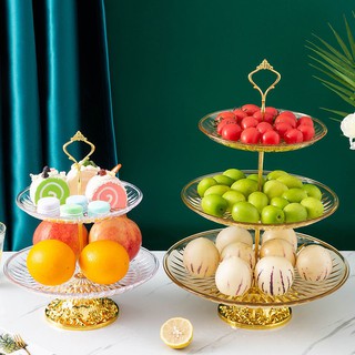 Dụng cụ trang trí chất lượng cao❤Khay đựng trà bánh kẹo nhiều tầng phong cách Bắc Âu