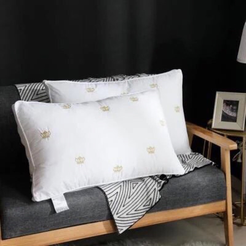 Ruột gối Vương miện Cotton lụa mát lạnh cao cấp nhập khẩu size 50-70cm
