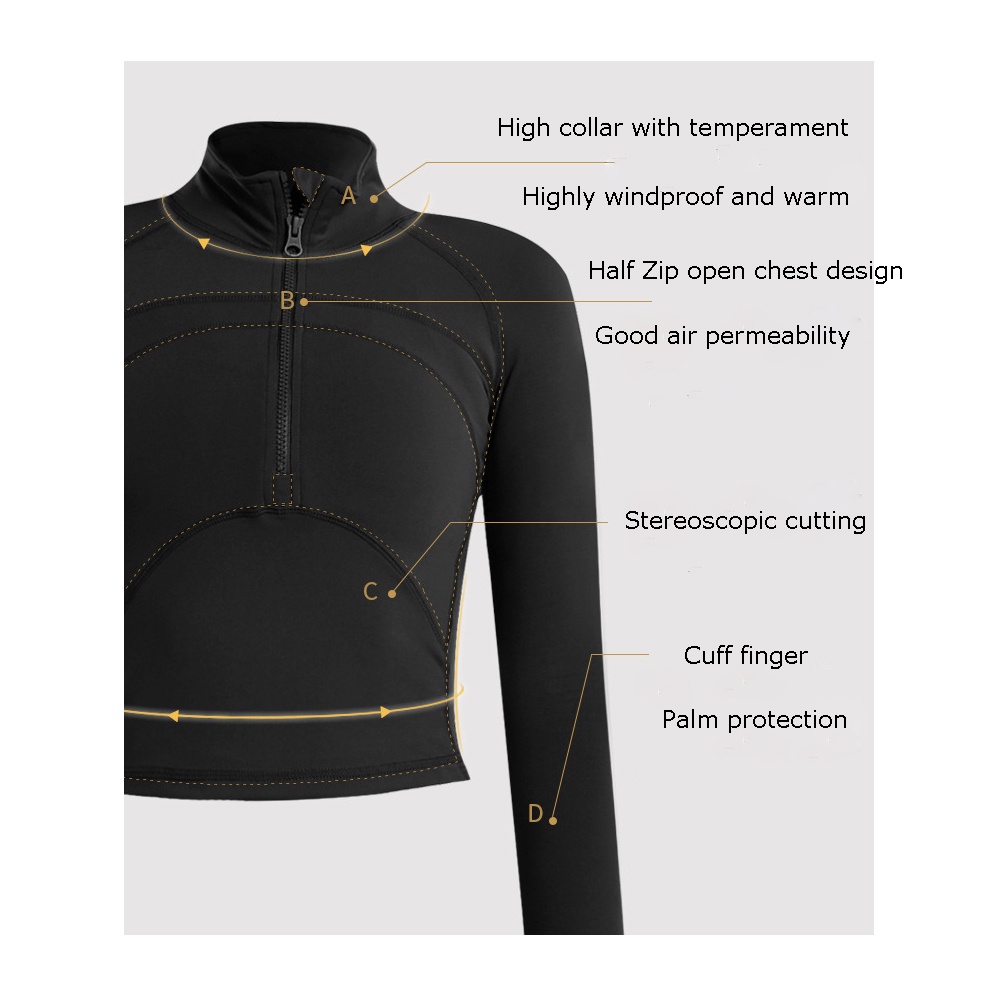 Lululemon Áo thể thao tay dài 4 màu sắc tuỳ chọn thoáng khí cho nữ 9034